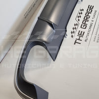 DIFFUSORE Posteriore RS4 per Audi A4 B9-8W (2015-2019) con Bordatura SILVER