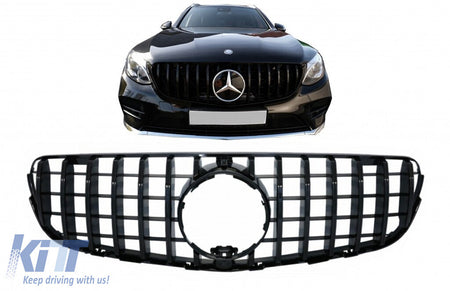 Griglia anteriore centrale per Mercedes GLC X253 C253 (2015-2018) GT R – vista 7
