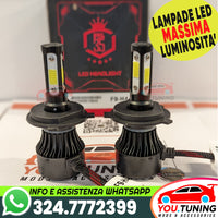 Kit 2✖️Lampadine LED FARI H4 durata oltre 50.000 ore -> 12000 LM EXTRA LUMINOSE