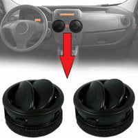 Set 2x Bocchette Griglia CENTRALE Aria Fiat Fiorino Doblo Nemo Climatizzatore AC