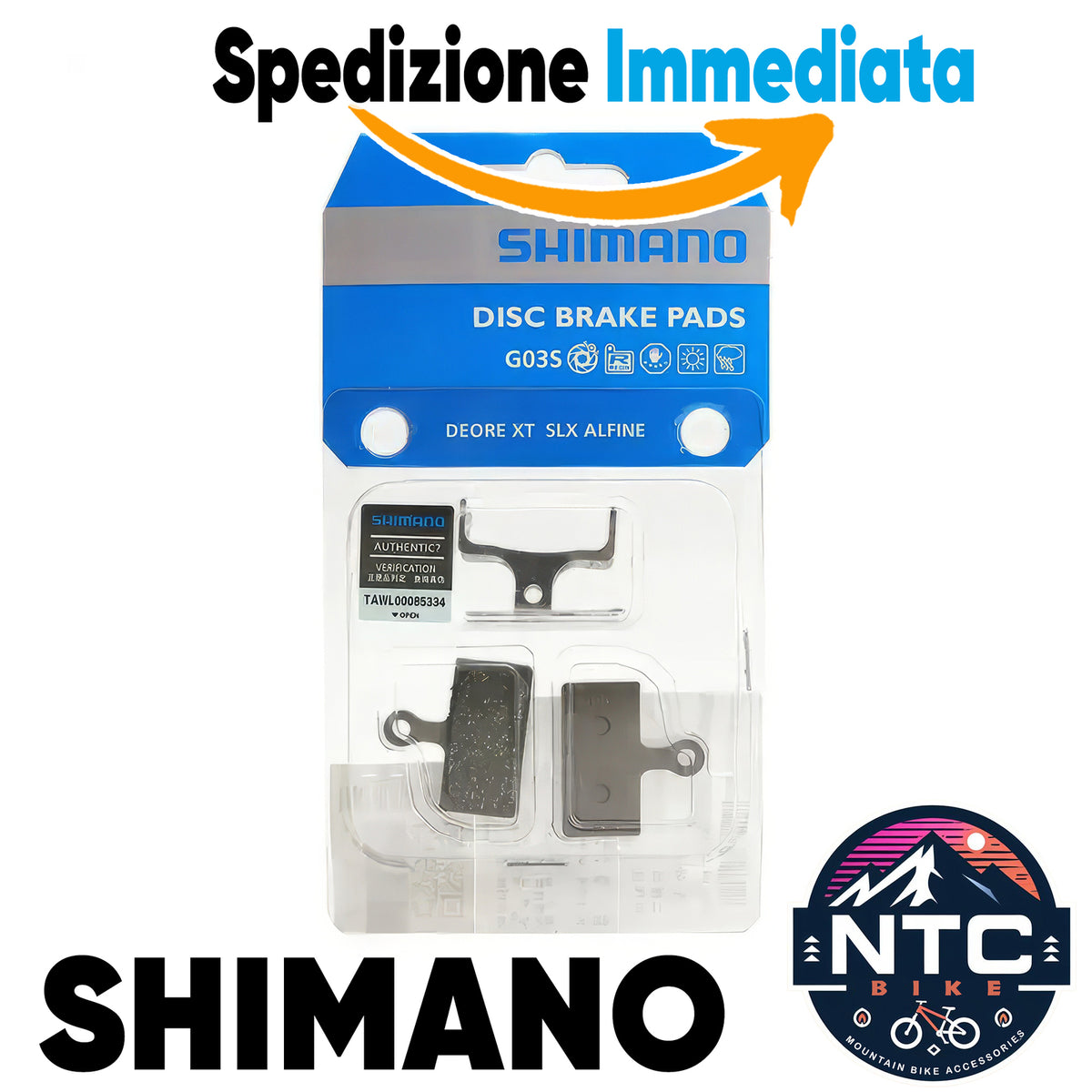 2x PASTIGLIE Freno SHIMANO G05S G03S DEORE XTR SLX ALFINE M9000 M9020 M987 – vista 2