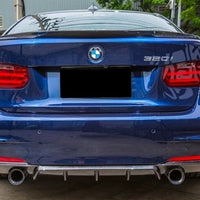 Diffusore spoiler paraurti posteriore doppia uscita per scarico singolo per BMW