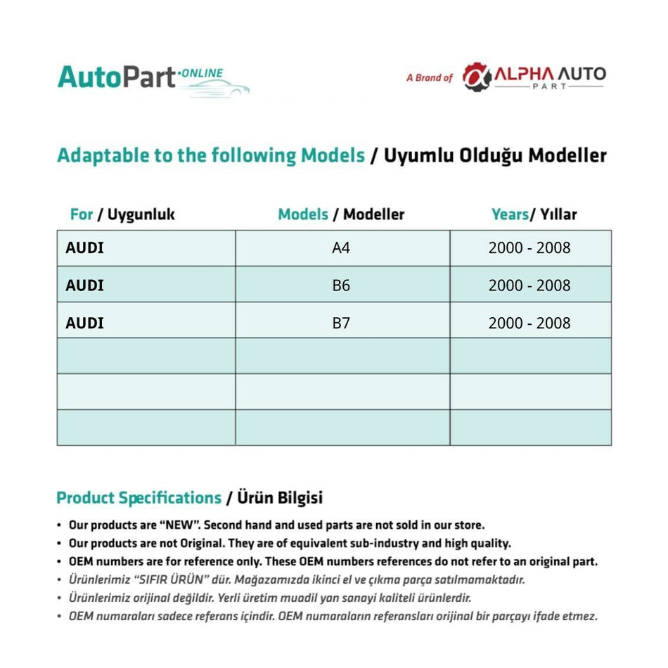 Kit Riparazione Alzacristalli Porta Ant. Destra-Sinistra per Audi A4 (B6 B7) – vista 2