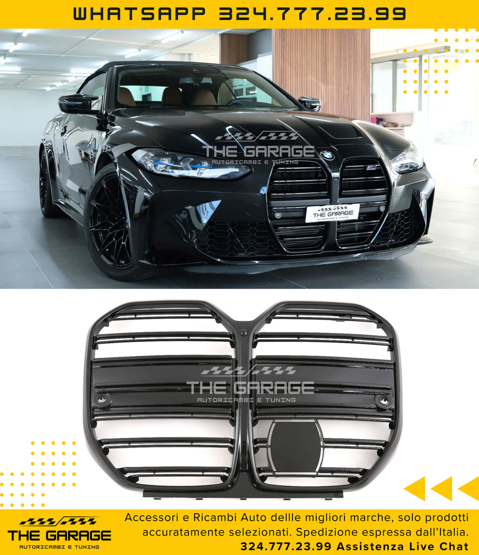 ⭐GRIGLIA M4 SPORTIVA PANAMERICA per BMW SERIE 4 G26 GRAN COUPE NERO LUCIDO