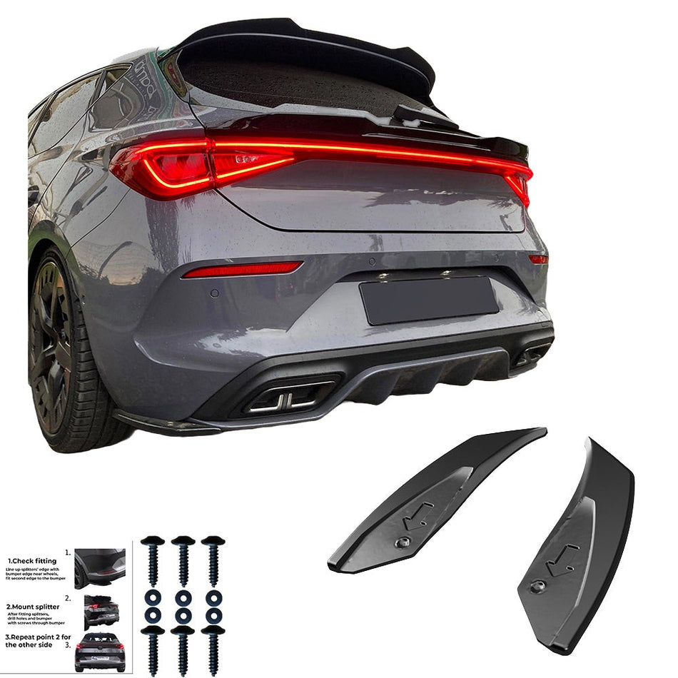 Splitter laterali posteriori compatibili con CUPRA Leon 2020+
