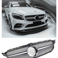 Mercedes C W205 S205 14-18 C63  Griglia Look AMG - C63 con supporto Camera 360°