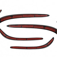 Splitter paraurti anteriore Pinne Flaps Aero per Mercedes Classe C W205 S205 C20