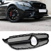 Mercedes C W205 S205 2018-2021 Griglia Radiatore Look AMG con supporto Camera...