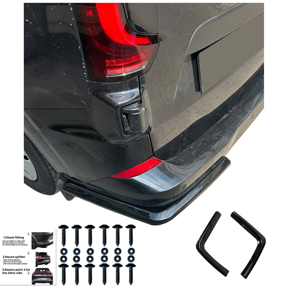 Spoiler laterali posteriori compatibili con VW VOLKSWAGEN Transporter T7 2024+ /