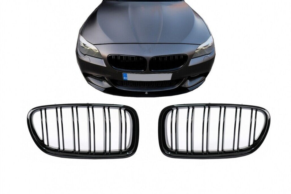 Griglie Centrali per BMW Serie 5 F10 F11 (2010-2017) Doppia Striscia M Design Ne