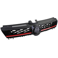 Griglia a NIDO D'APE per G OLF 7 12-17 Calandra SPORT Nero LUCIDA Barra Rossa