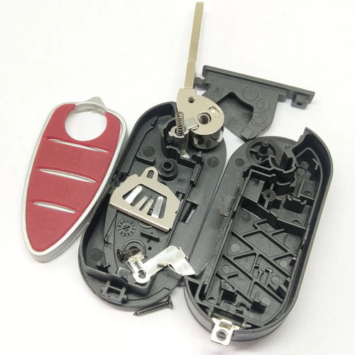 GUSCIO CHIAVE TELECOMANDO 3 TASTI PER ALFA ROMEO,MITO GIULIETTA +LOGO-3D