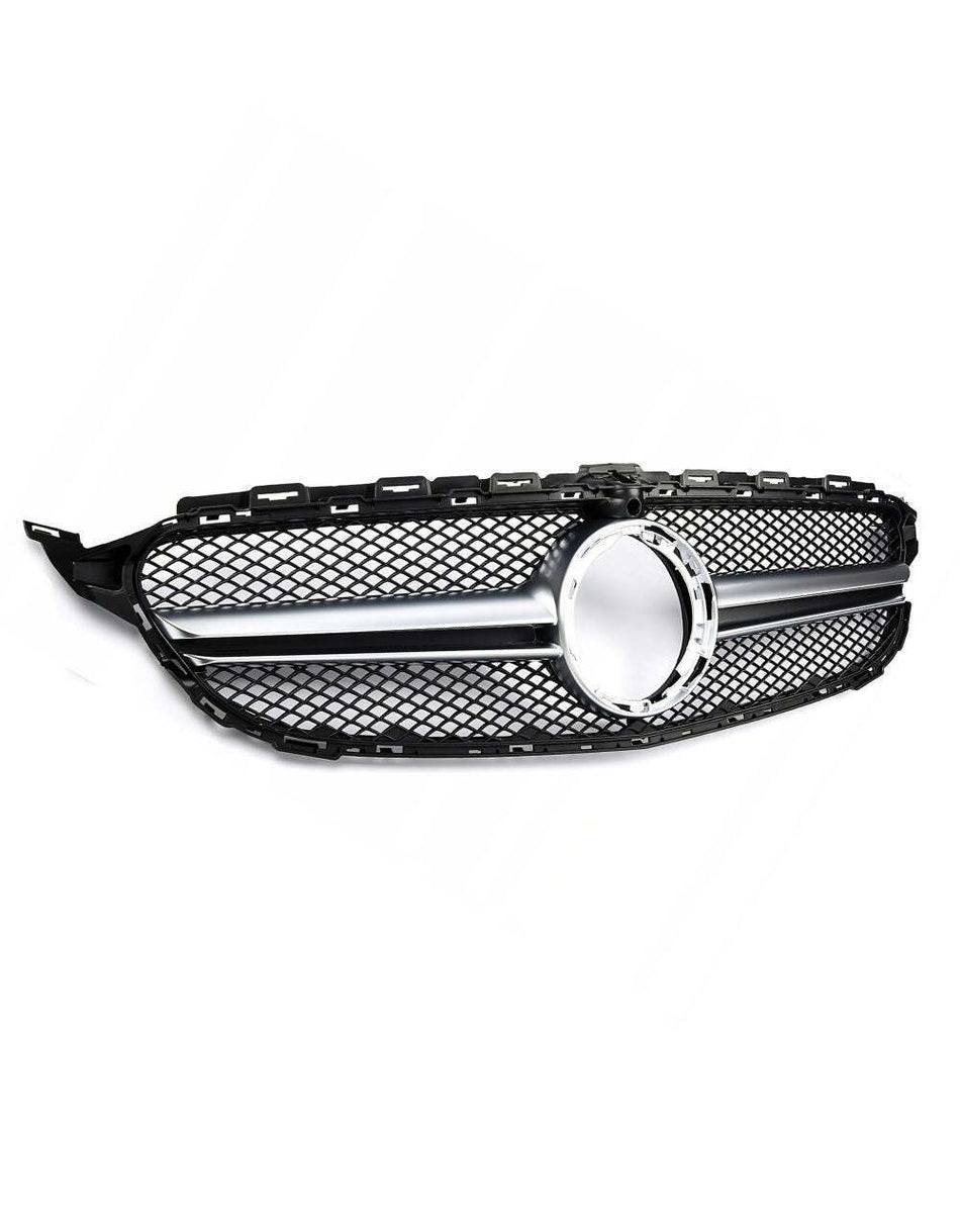 per Mercedes C C205 Coupe 18-21 Griglia Radiatore 360° Look AMG