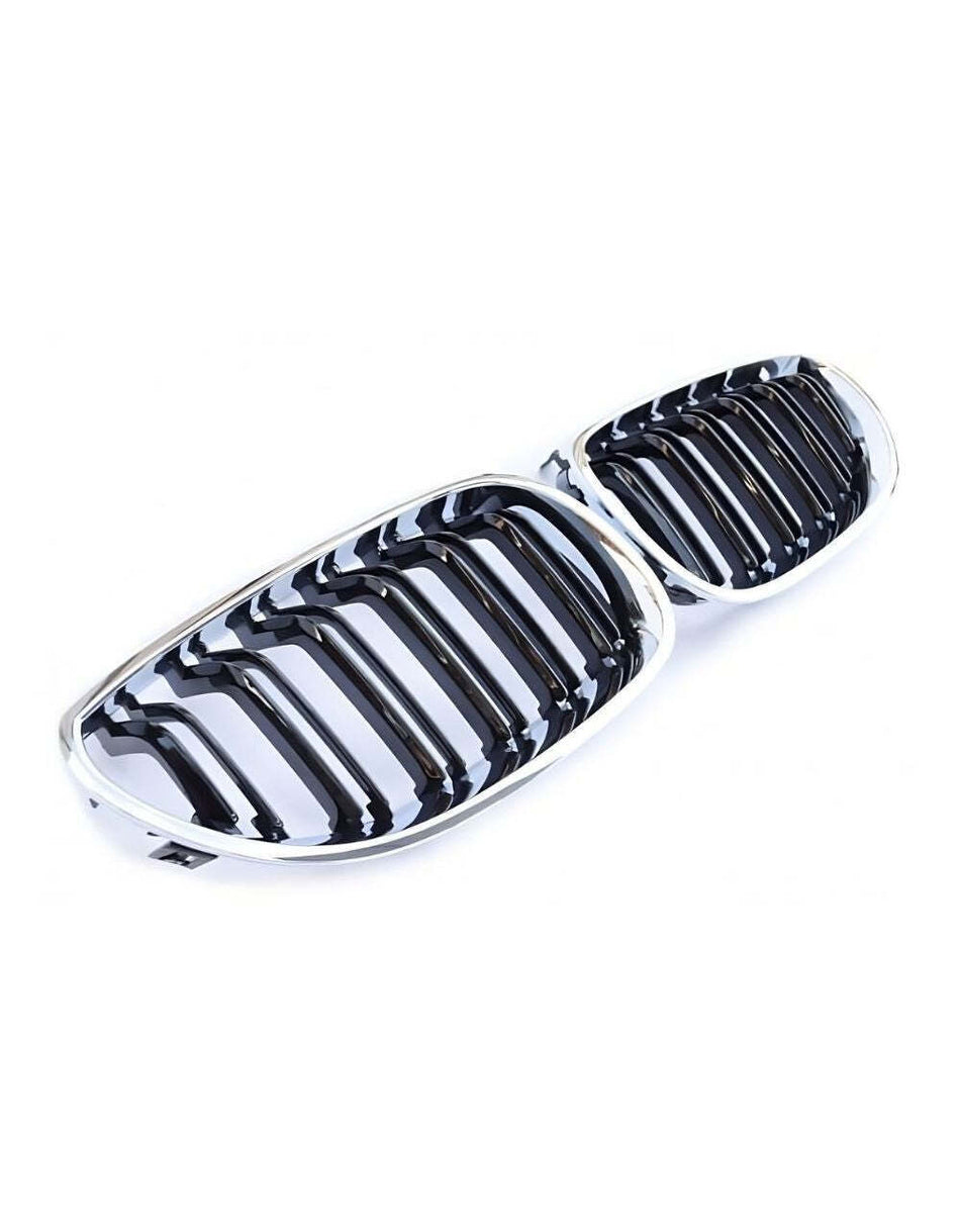 per Serie 5 E60 E61 2003-2010 Griglia M Look Nero Cromato