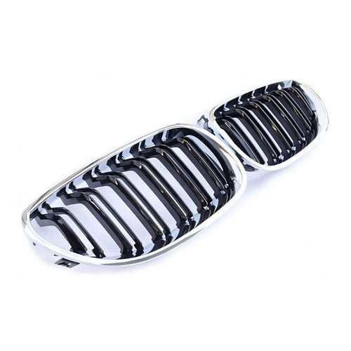 per Serie 5 E60 E61 2003-2010 Griglia M Look Nero Cromato