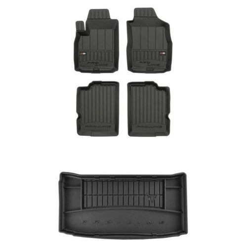 Frogum TPE Pro-Line Tappetini+Portabagagli Set per Fiat Panda II 2003-2012 TPE s