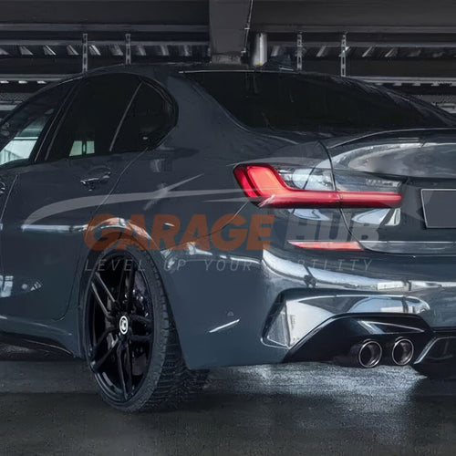 DIFFUSORE +2 TERMINALI INOX *Look M3* per BMW Serie 3 G20/G80M Performance