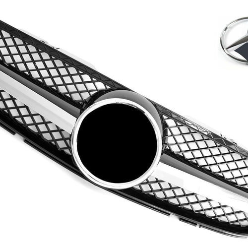Griglia sportiva griglia per Mercedes R230 SL 2006-2008 cromo nero look AMG
