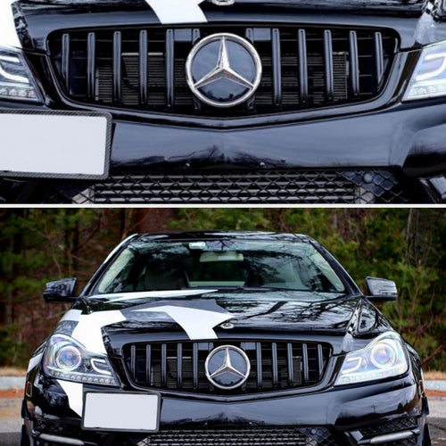 per Mercedes Classe C W204 2007-2014 Griglia Anteriore GT-R Nero