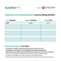 Kit riparazione parabrezza anteriore sinistra per Fiat Doblò