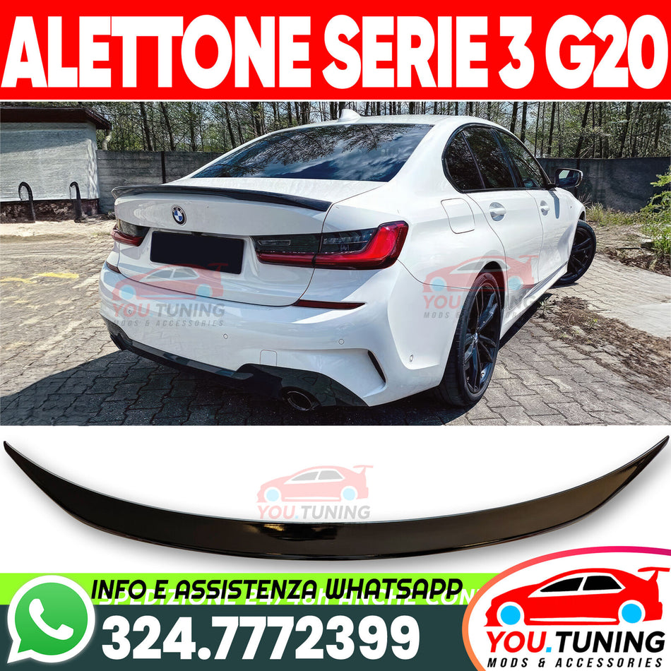 ALETTONE ALA SPOILER POSTERIORE BMW SERIE 3 G20 SPORTIVO M PACK