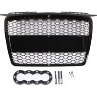 Griglia Anteriore Calandra RS LOOK per Audi A3 8P 8PA 2005-2008 Nero Lucido