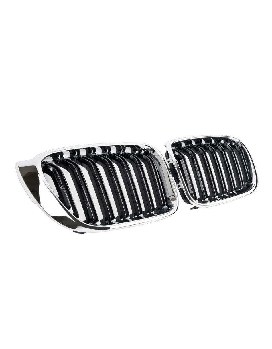 per X4 F26 2014-2018 Griglia Radiatore M Look Nero Cromato