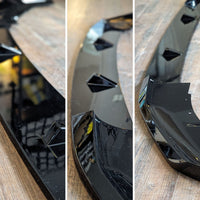 TOP Splitter Lama Spoiler Sotto Paraurti per BMW SERIE 5 G30 M5 LOOK Nero Lucido