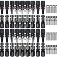 40 Connettori (20 Coppie) 30A Maschio Femmina Pannelli Solari Fotovoltaici - TOP