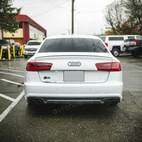 S6 Replica per AUDI A6 4G C7 2015-2018 DIFFUSORE POSTERIORE SOTTO PARAURTI