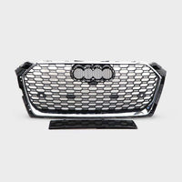 per AUDI A5 F5 2016-2019 Griglia Radiatore RS5 Look Nero Cromato