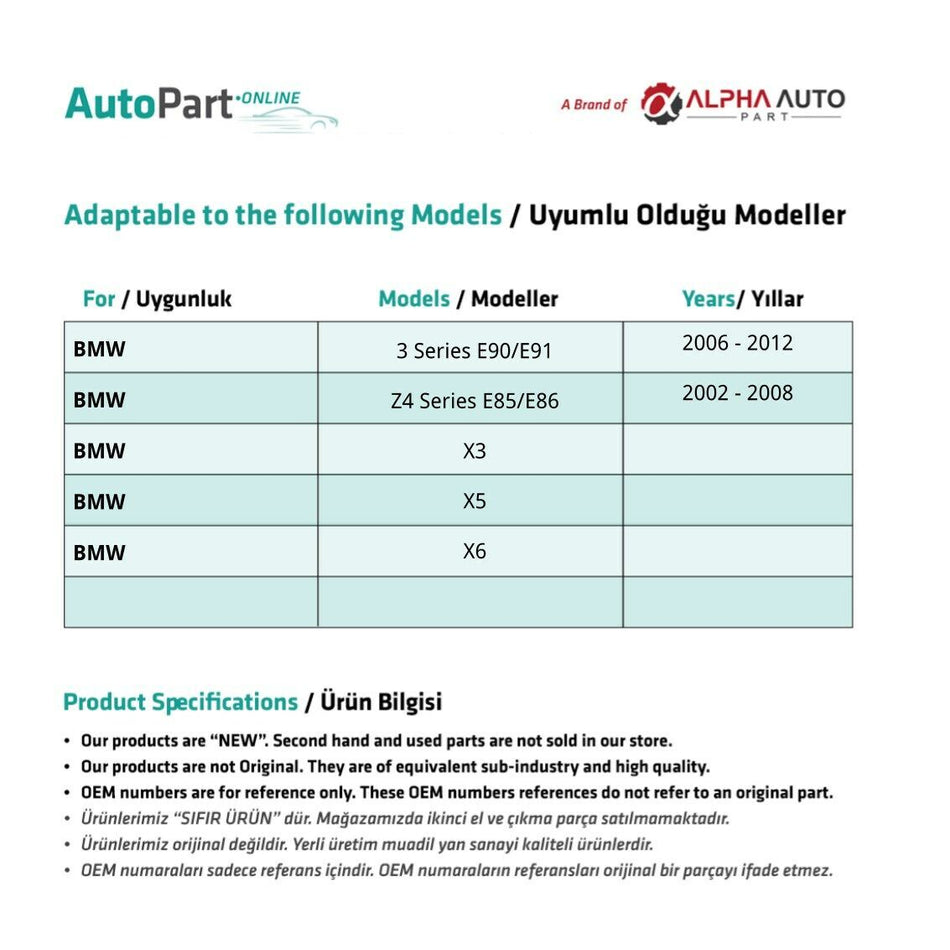 Clip per cofano BMW Z4 E85-E86 (10 pezzi)