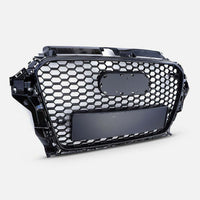 Griglia a Nido d'Ape RS3 LOOK Nero Lucido per Audi A3 8V 2012-2016 ✨QUALITÀ TOP✨