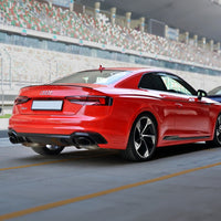 DIFFUSORE *RS-5 LOOK* per AUDI A5 dal 2017 per paraurti SLINE NERO LUCIDO ABS