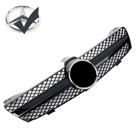 Griglia sportiva per Mercedes W219 CLS 2004-2008 nero lucido AMG LOOK