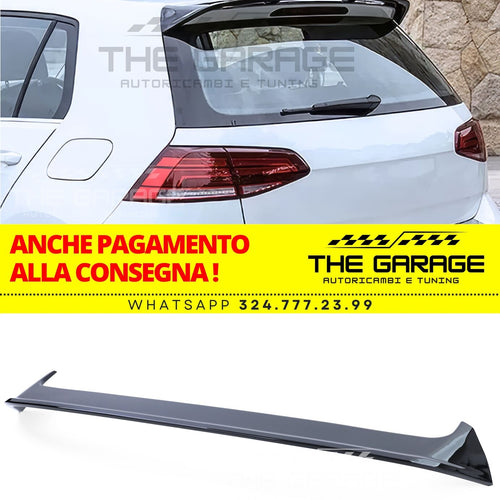 Spoiler Posteriore Sportivo per VW Golf 7 / 7.5 2013-2020 STANDARD, Nero Lucido
