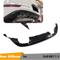 DIFFUSORE POSTERIORE per VW GOLF 7 TDI GTD dal 2013 per due terminali singoli