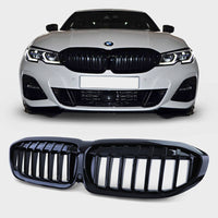 per Serie 3 G20 G21 2018-2022 Griglia Radiatore Nero  Lucido