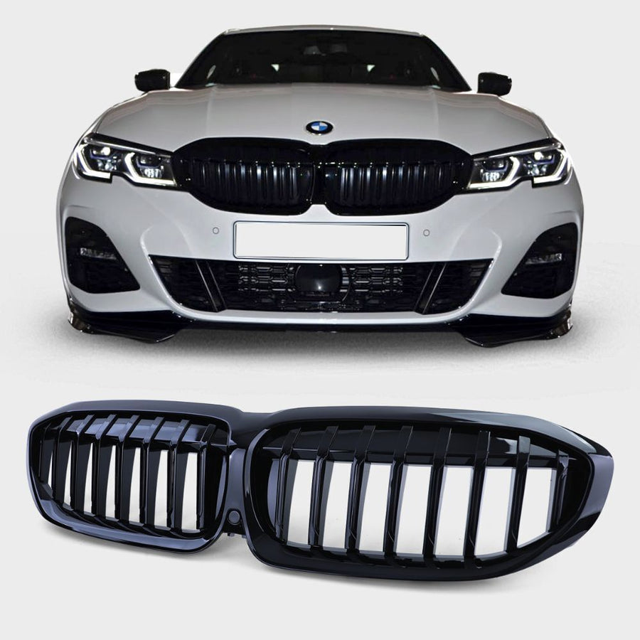 per Serie 3 G20 G21 2018-2022 Griglia Radiatore Nero  Lucido