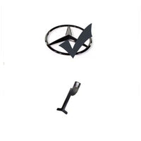 per Mercedes C W203 00-07 Griglia Anteriore Nero Opaco AMG Look