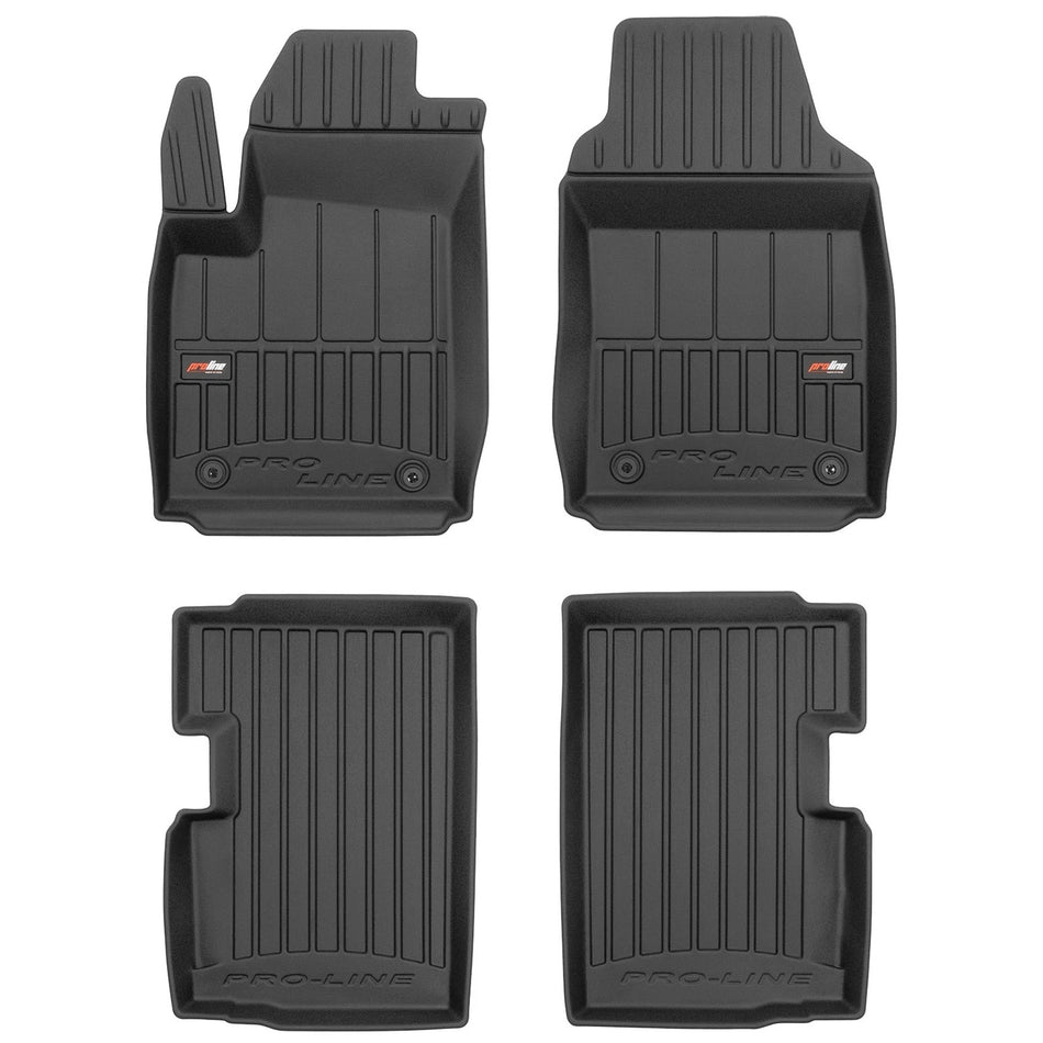 Tappetini Auto TPE Frogum Pro-Line per Fiat 500 dal 2007 TPE set di tappeti per