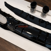 PER MERCEDES CLASSE A W177 AMG A35 - DIFFUSORE POSTERIORE ABS + TERMINALI