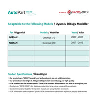 Maniglia Interna Porta - Nissan Qashqai J10/JJ10 - Set