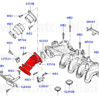 ✨MANICOTTO COLLETTORE ASPIRAZIONE INTERCOOLER FORD FOCUS 1.6 TDCI FORO SENSORE