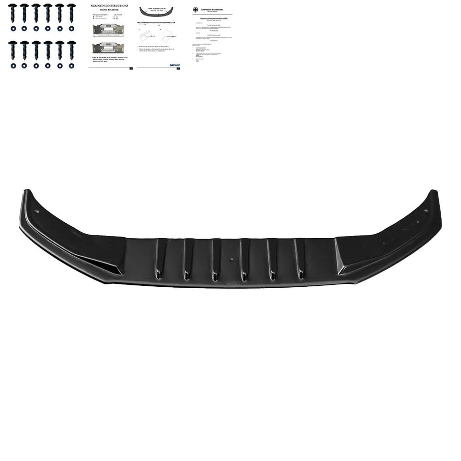 Splitter anteriore per VW VOLKSWAGEN Arteon R-line 2017+ con omologazione ABE TÜ