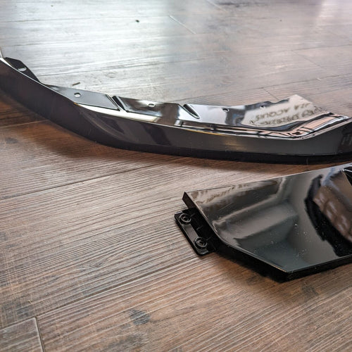 TOP Splitter Lama Spoiler Sotto Paraurti per BMW SERIE 5 G30 M5 LOOK Nero Lucido