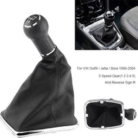 Manopola Ghetta Leva Pomello Cambio 5 Marce per VW Bora golf 4 jetta+Cuffia