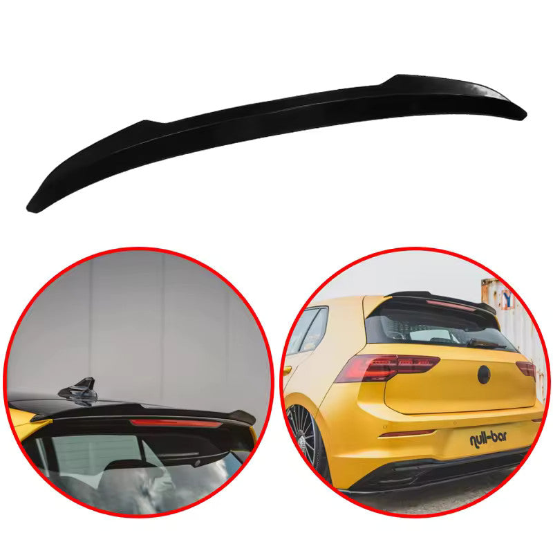 SPOILER POSTERIORE "R STYLE" per VW GOLF 8 /  TSi TDi GTE  Nero Lucido