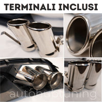 ➡️per AUDI A4 B8 2012-2015 DIFFUSORE Posteriore Replica ABT RS4 + TERMINALI INOX