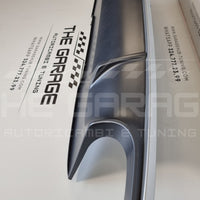 DIFFUSORE Posteriore RS4 per Audi A4 B9-8W (2015-2019) con Bordatura SILVER